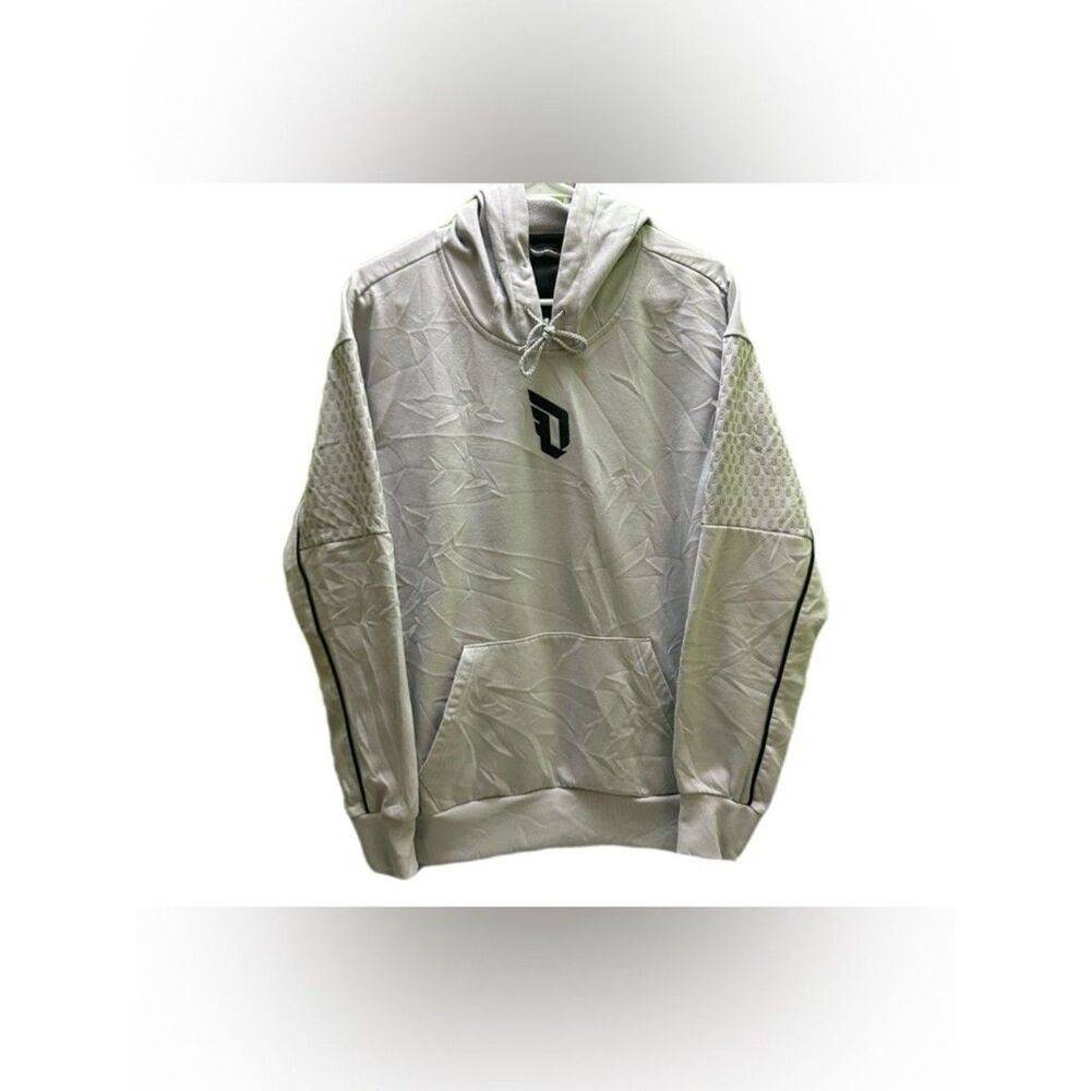 adidas Black and Light Gray Basketball Club Hoodie - Picture 1 of 9